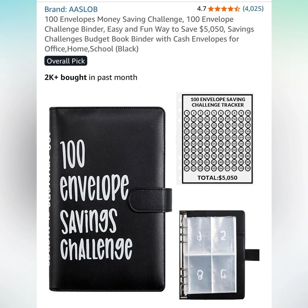 Black Savings Challenge Binder